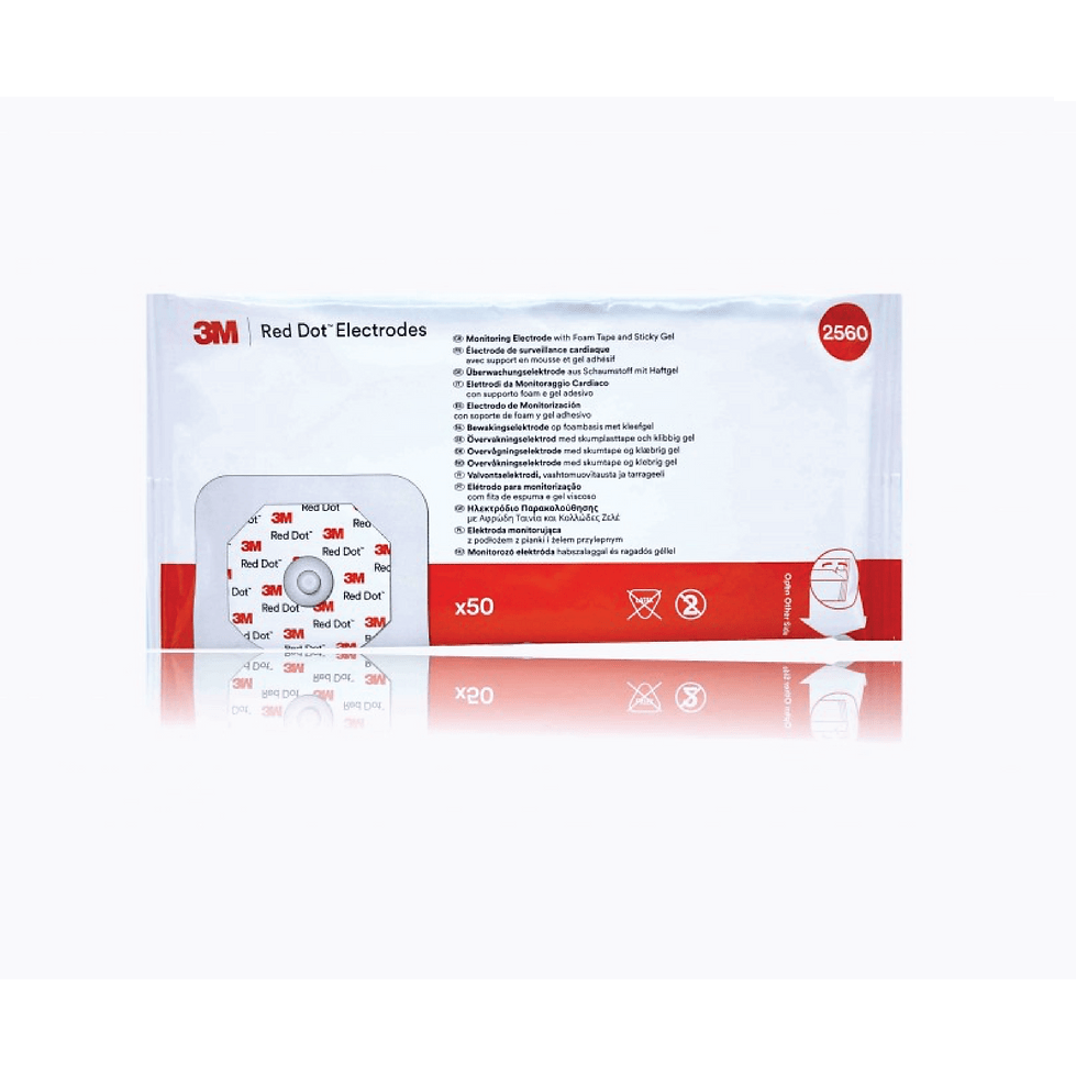 3M-3M™ Red Dot™ Foam Monitoring Electrodes, 2560, Latex-Free 50/BG-MedTech-2