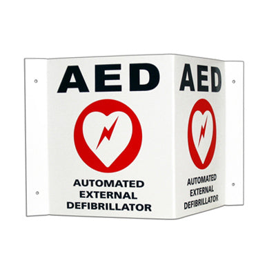 Cardiac Science-AED 3-D Sign, Wall Mount-MedTech-1
