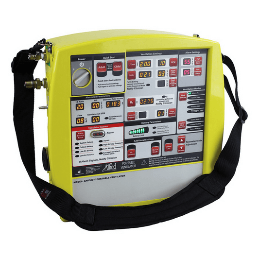 Allied Healthcare Products-Allied Healthcare AHP300™ Transport Ventilator, Yellow-MedTech-1