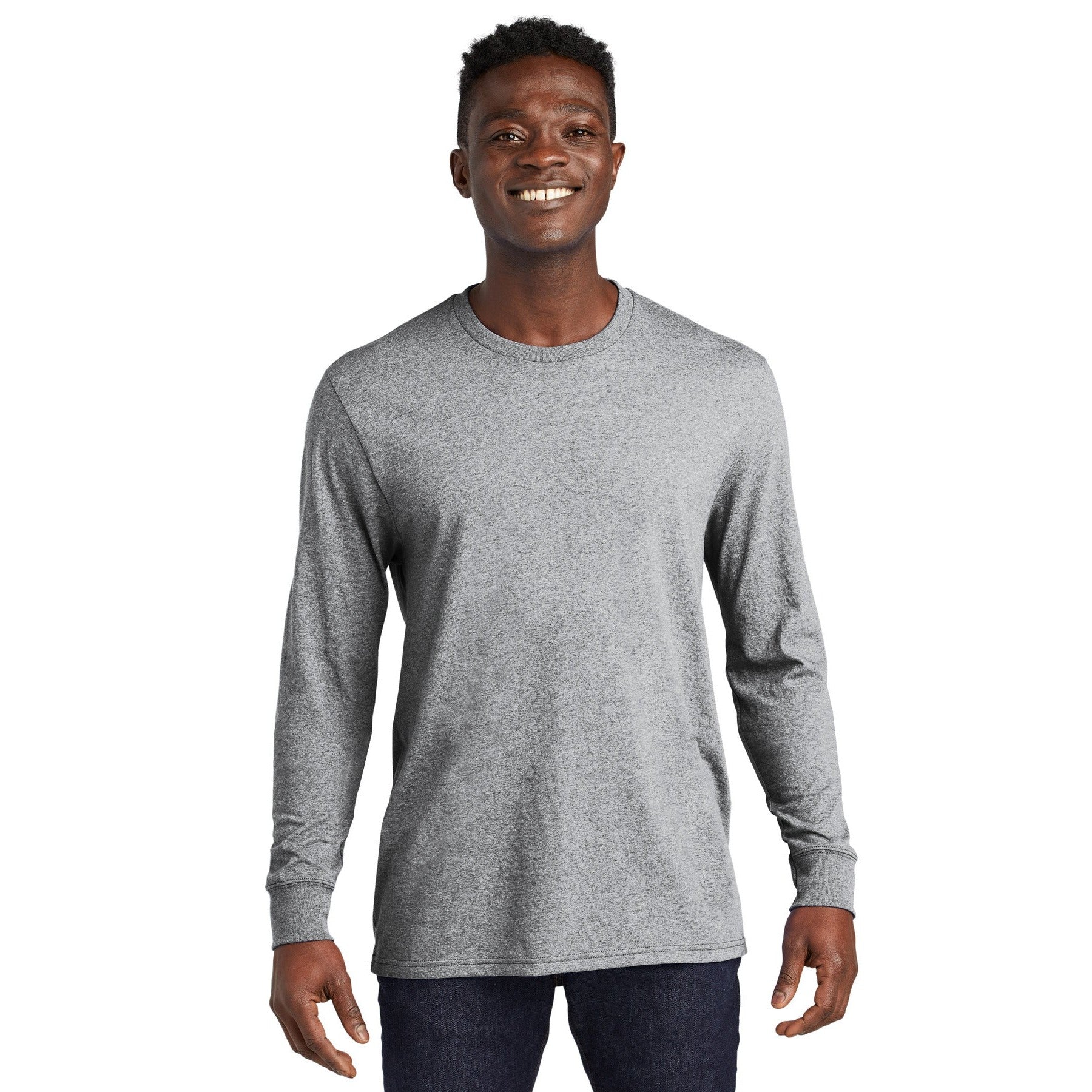 AllMade-Allmade® Unisex Long Sleeve Recycled Blend Tee AL6204-MedTech-2