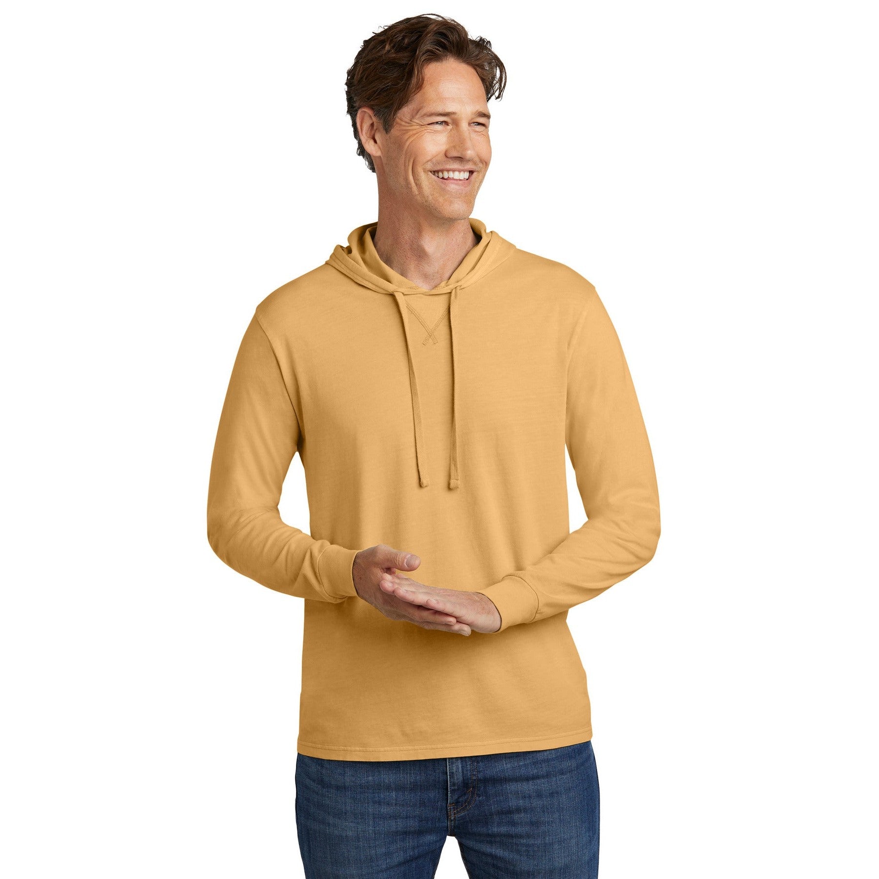 AllMade-Allmade® Unisex Mineral Dye Organic Cotton Hoodie Tee AL6305-MedTech-2