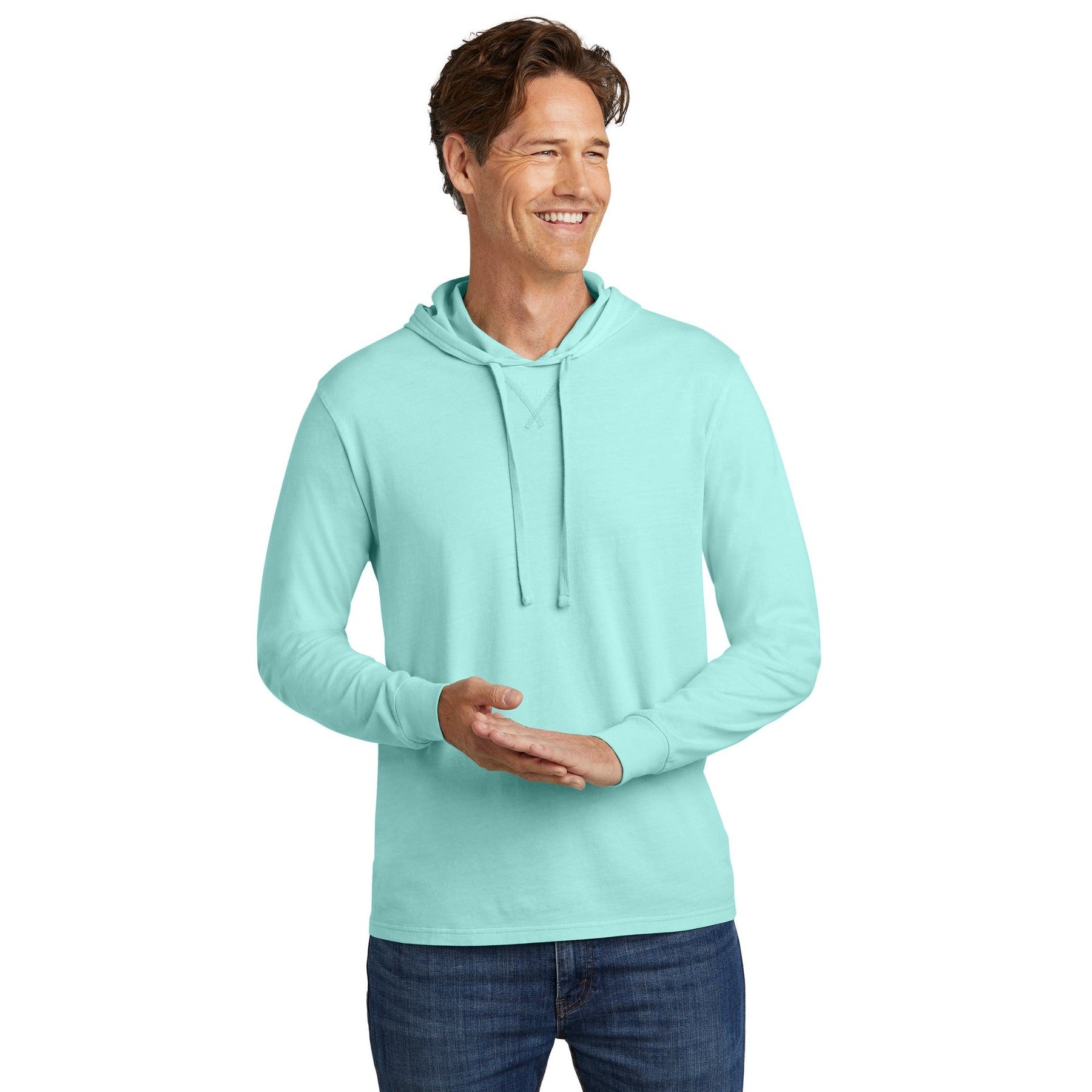 AllMade-Allmade® Unisex Mineral Dye Organic Cotton Hoodie Tee AL6305-MedTech-4