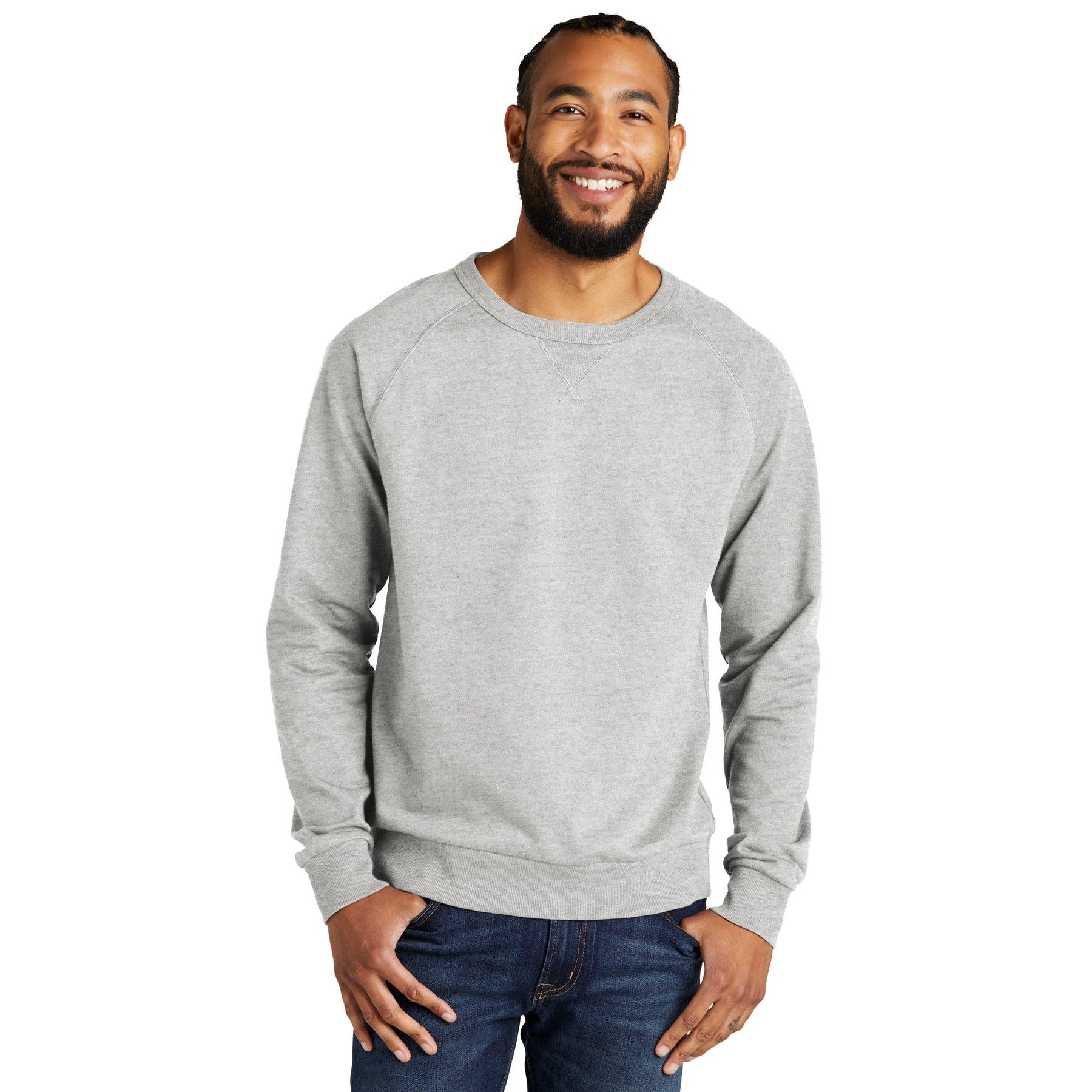 AllMade-Allmade® Unisex Organic French Terry Crewneck Sweatshirt AL4004-MedTech-2