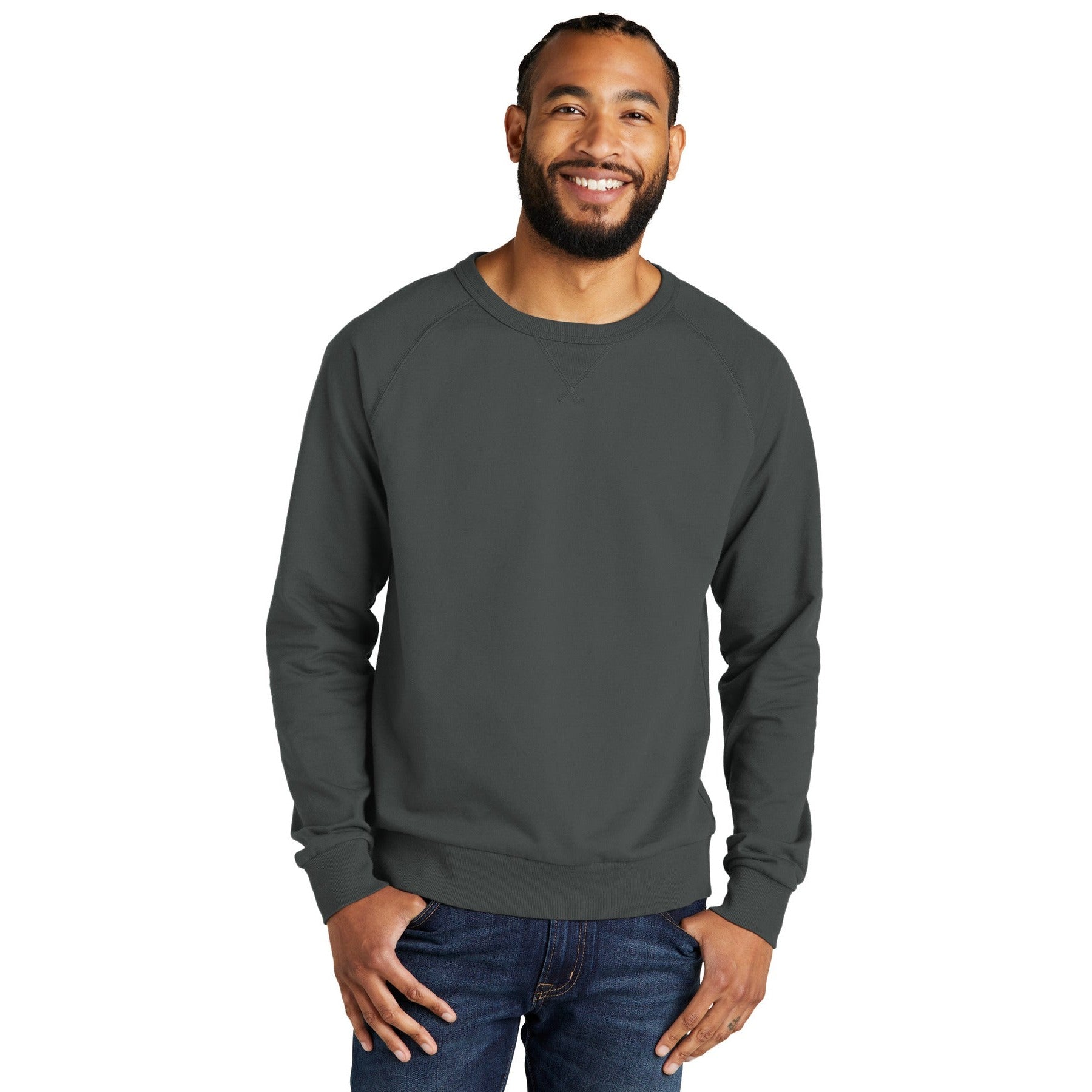 AllMade-Allmade® Unisex Organic French Terry Crewneck Sweatshirt AL4004-MedTech-4