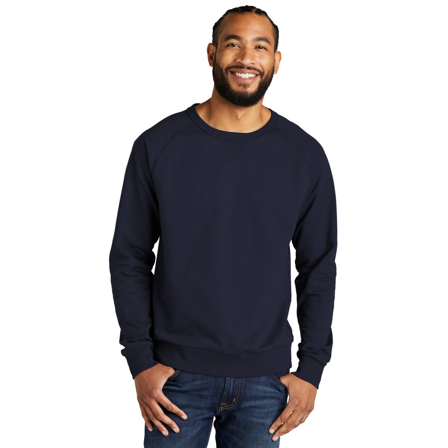 AllMade-Allmade® Unisex Organic French Terry Crewneck Sweatshirt AL4004-MedTech-3