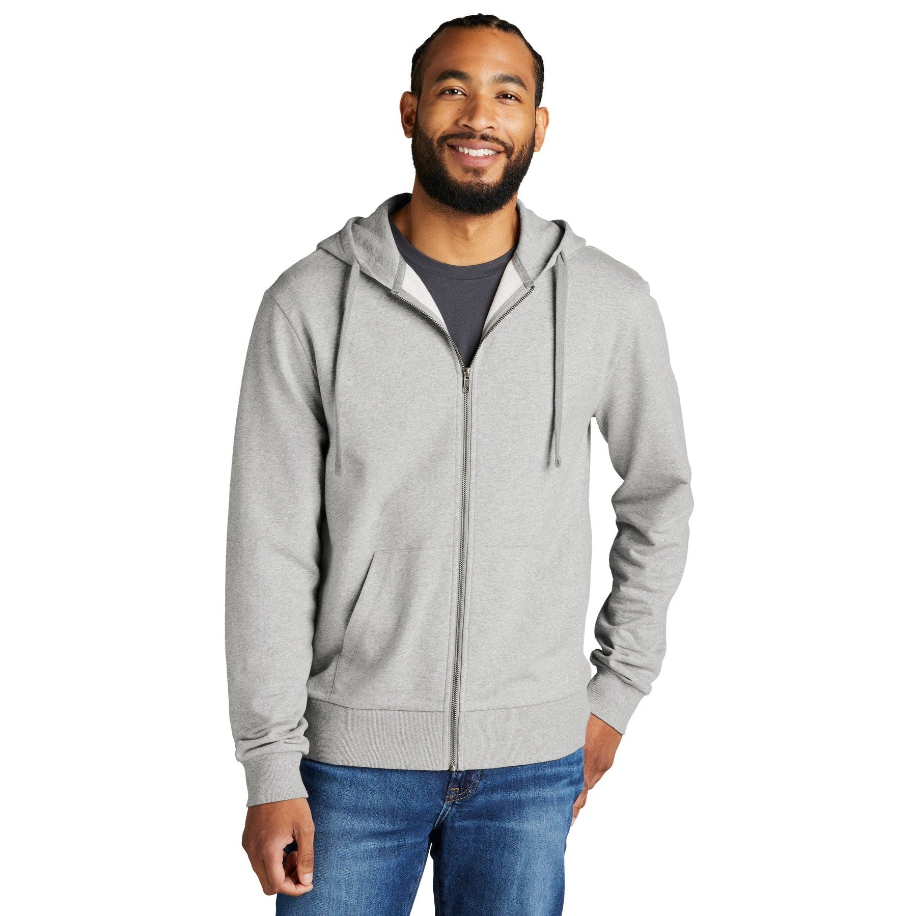 AllMade-Allmade® Unisex Organic French Terry Full-Zip Hoodie AL4002-MedTech-2