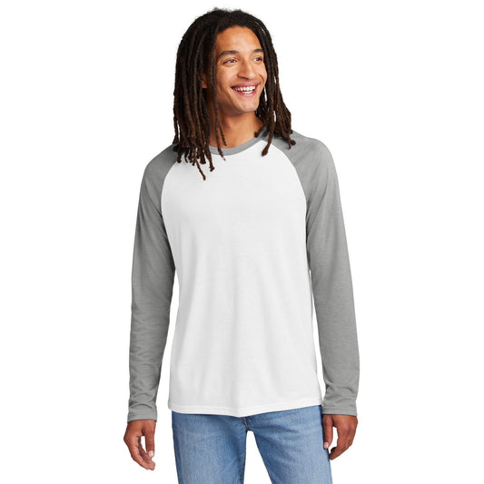 AllMade-Allmade® Unisex Tri-Blend Long Sleeve Colorblock Raglan AL6009-MedTech-1