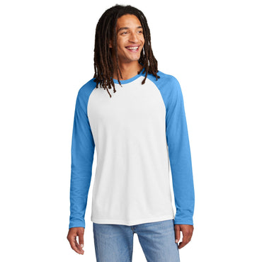 AllMade-Allmade® Unisex Tri-Blend Long Sleeve Colorblock Raglan AL6009-MedTech-2