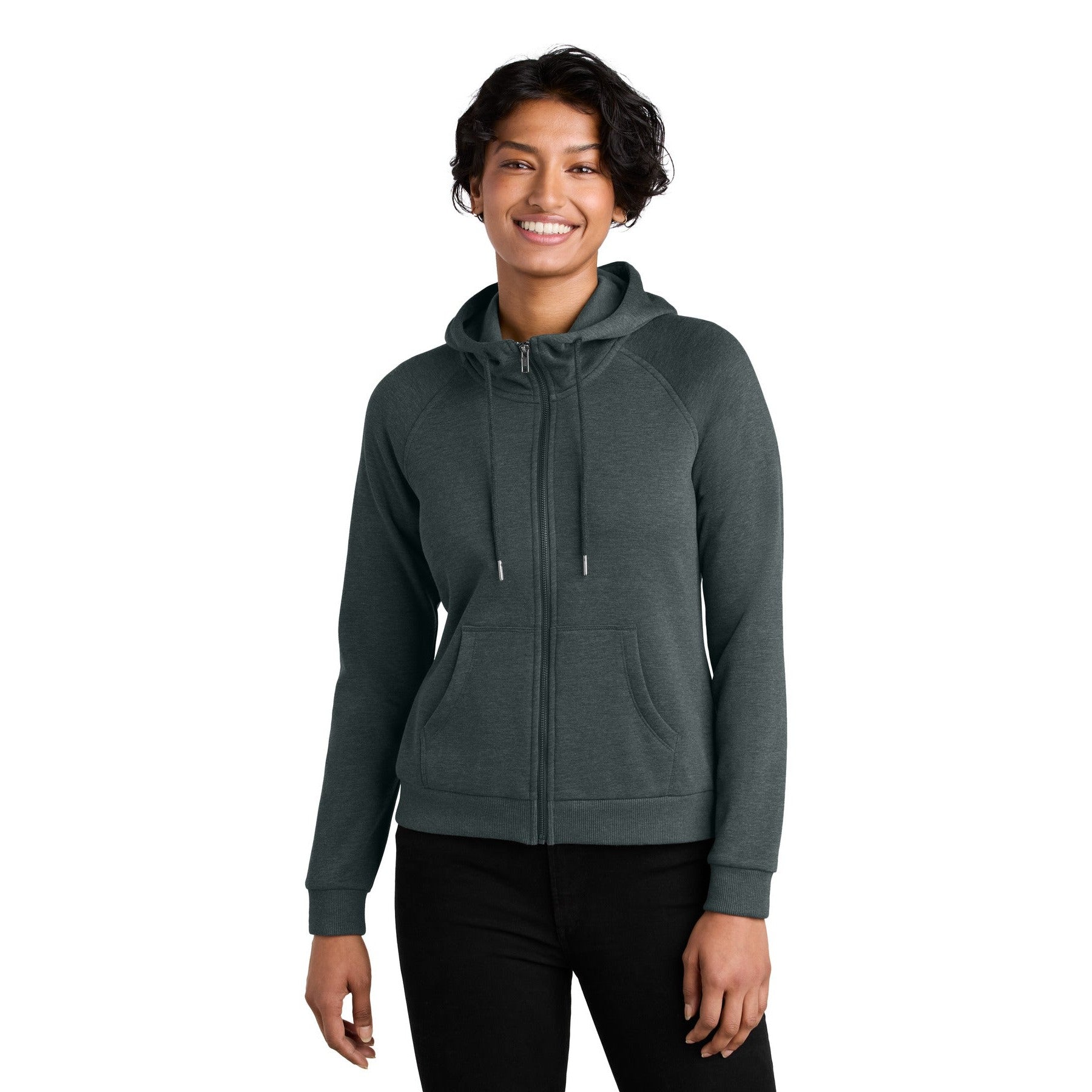 AllMade-Allmade® Women's Organic CVC Fleece Full-Zip Hoodie AL5003-MedTech-5