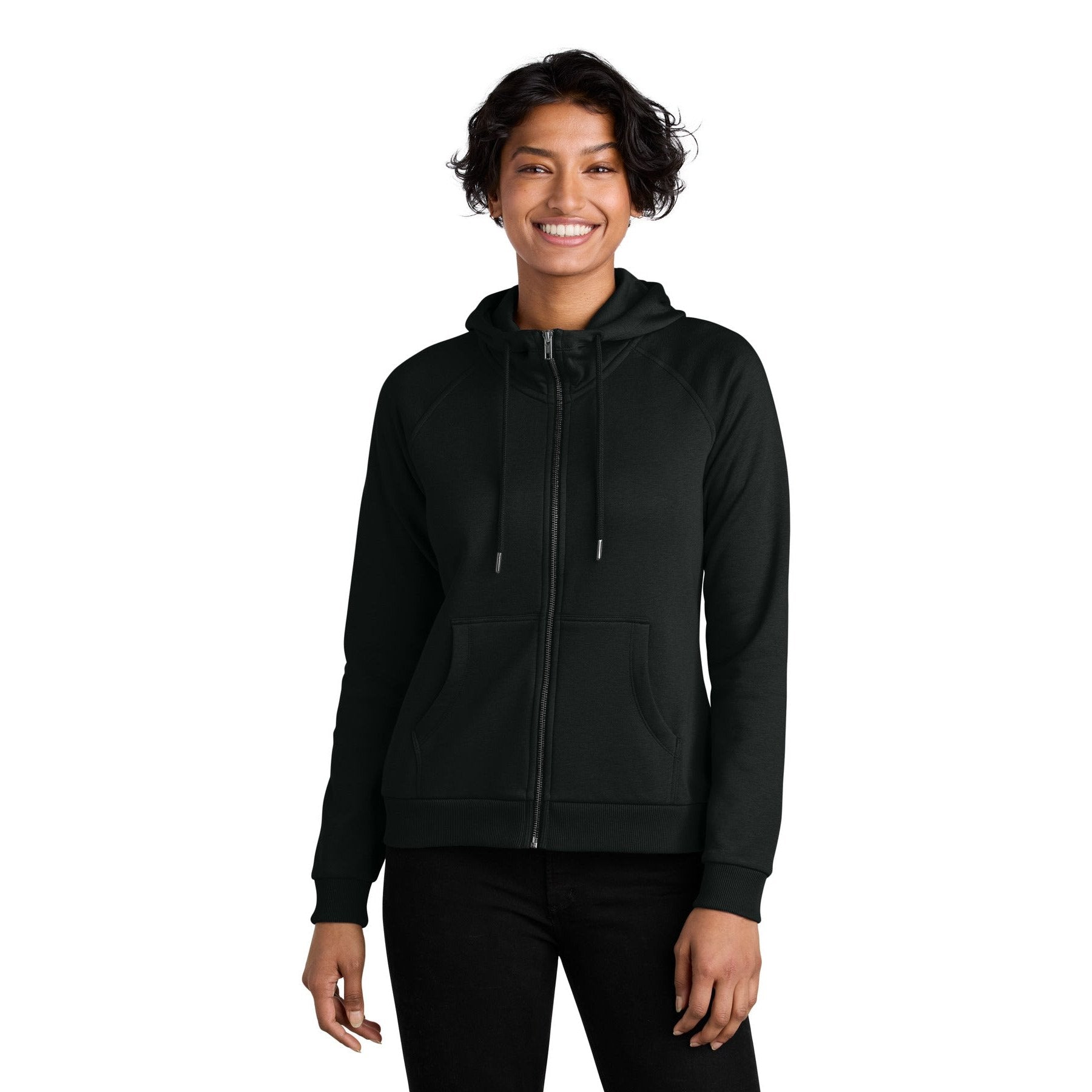 AllMade-Allmade® Women's Organic CVC Fleece Full-Zip Hoodie AL5003-MedTech-3