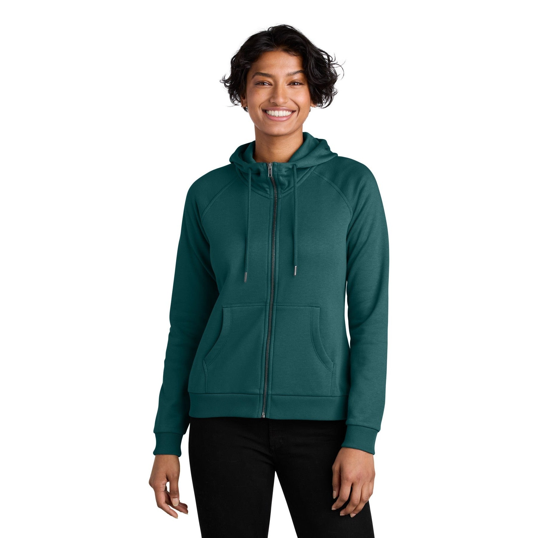 AllMade-Allmade® Women's Organic CVC Fleece Full-Zip Hoodie AL5003-MedTech-4