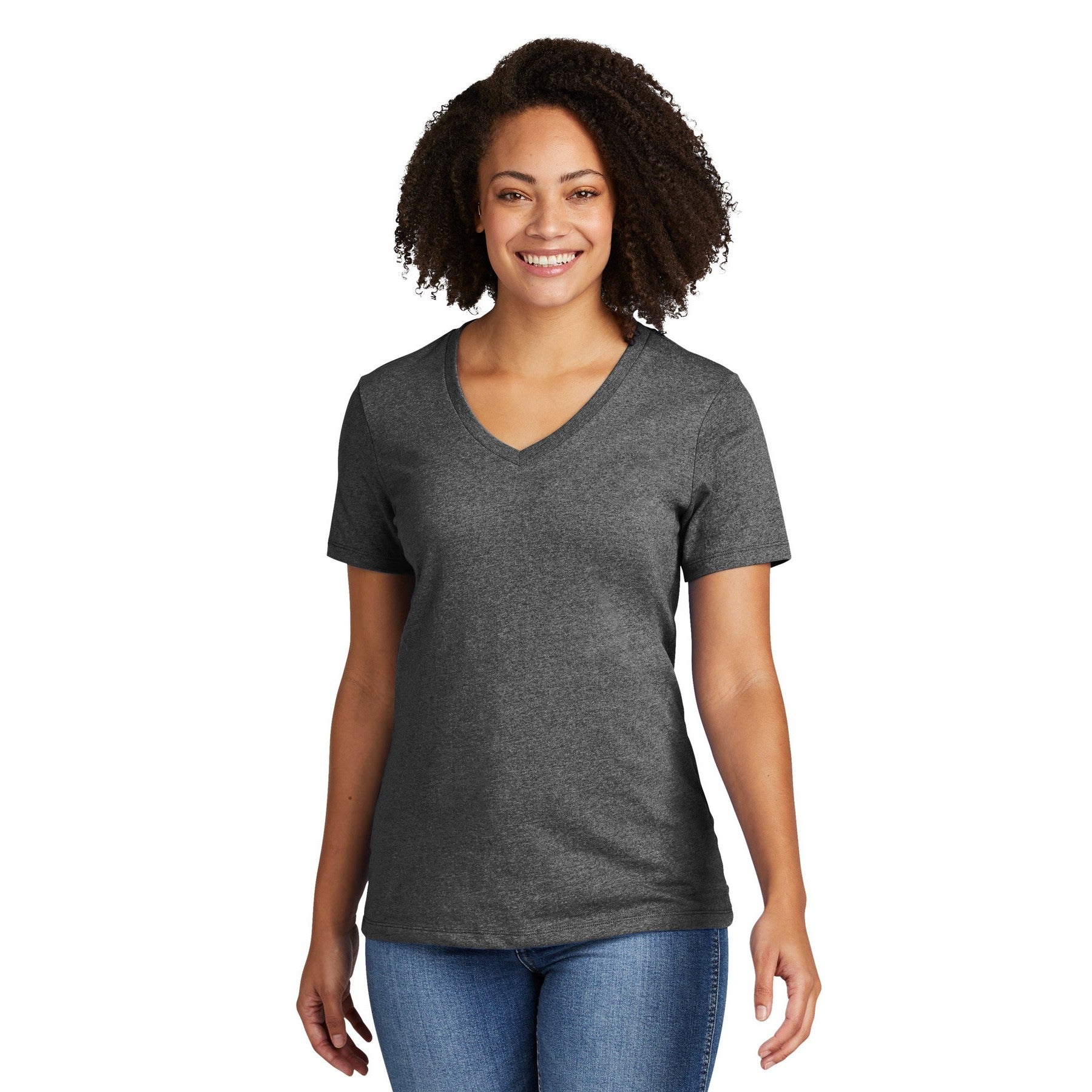 AllMade-Allmade® Women's Recycled Blend V-Neck Tee AL2303-MedTech-2