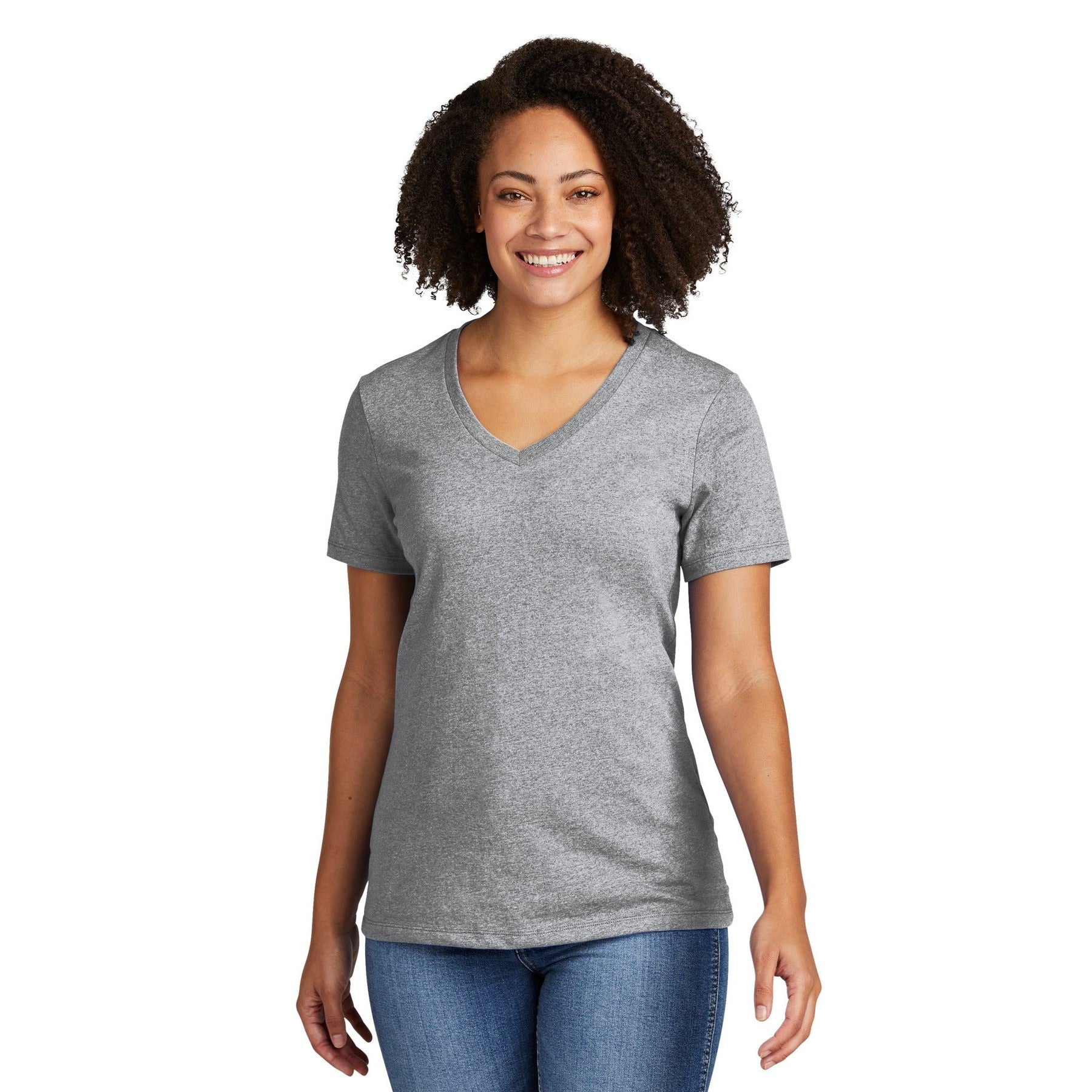 AllMade-Allmade® Women's Recycled Blend V-Neck Tee AL2303-MedTech-3