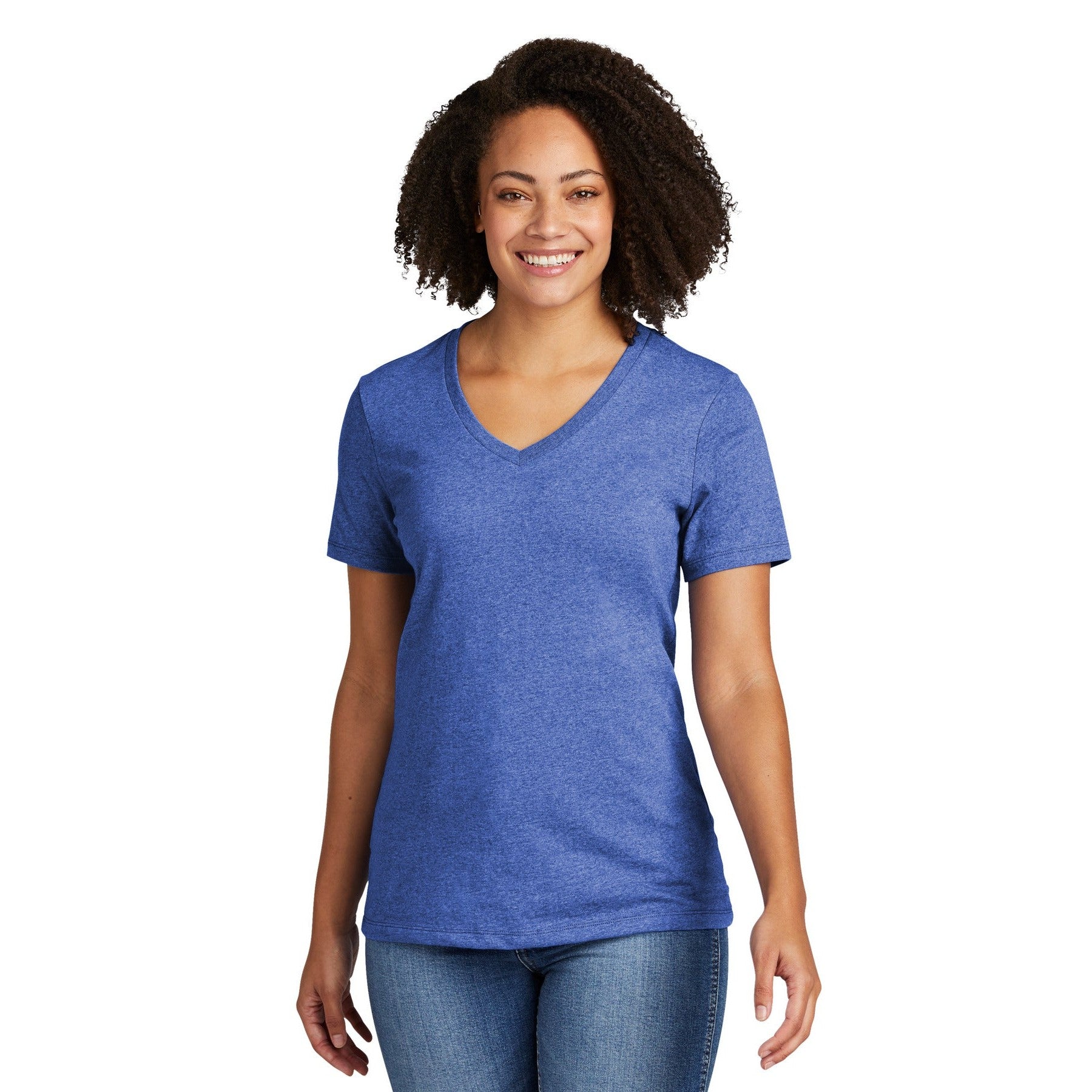 AllMade-Allmade® Women's Recycled Blend V-Neck Tee AL2303-MedTech-4