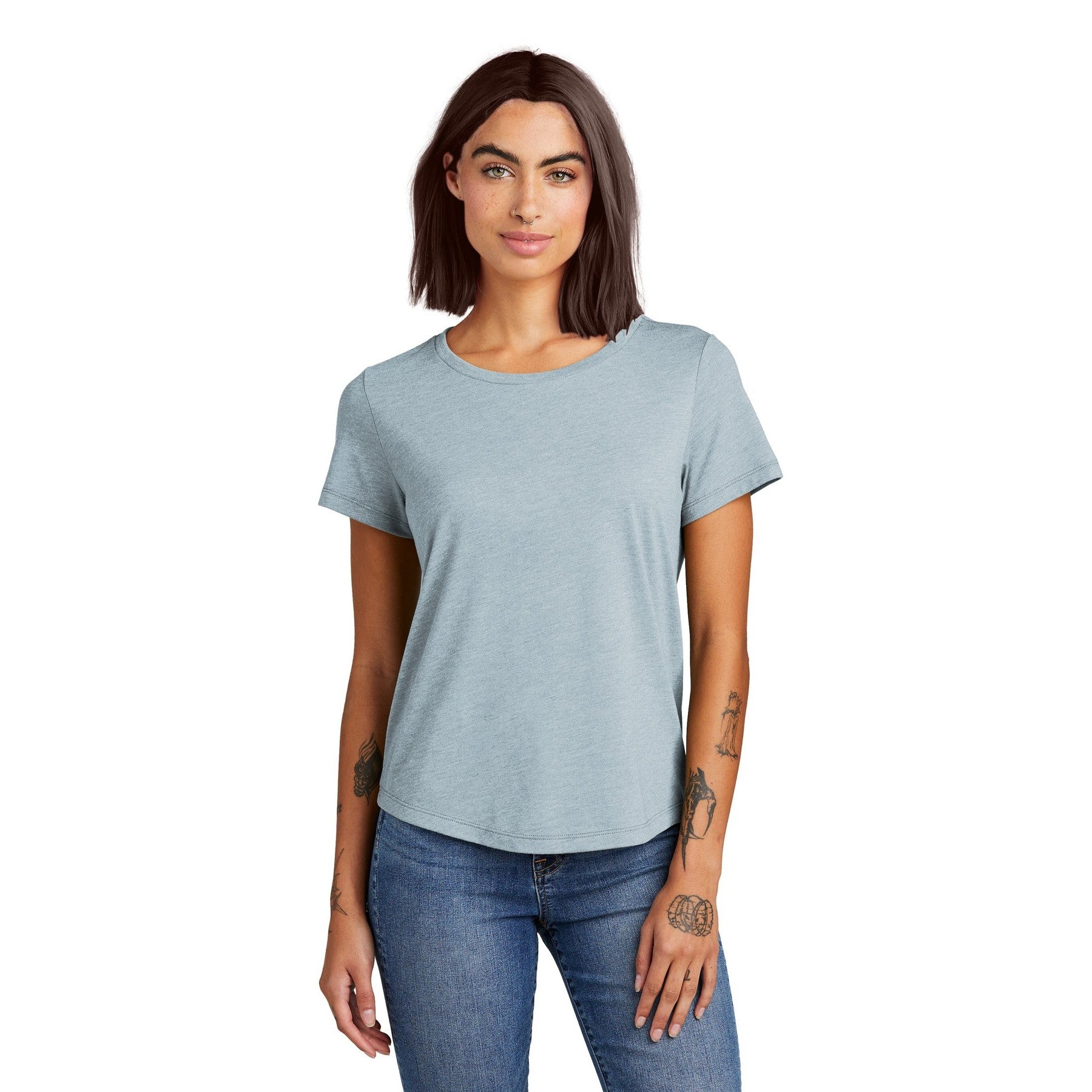 AllMade-Allmade® Women's Relaxed Tri-Blend Scoop Neck Tee AL2015-MedTech-3