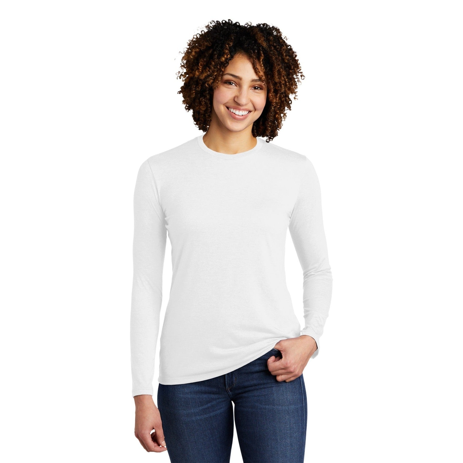 AllMade-Allmade ® Women's Tri-Blend Long Sleeve Tee AL6008-MedTech-4