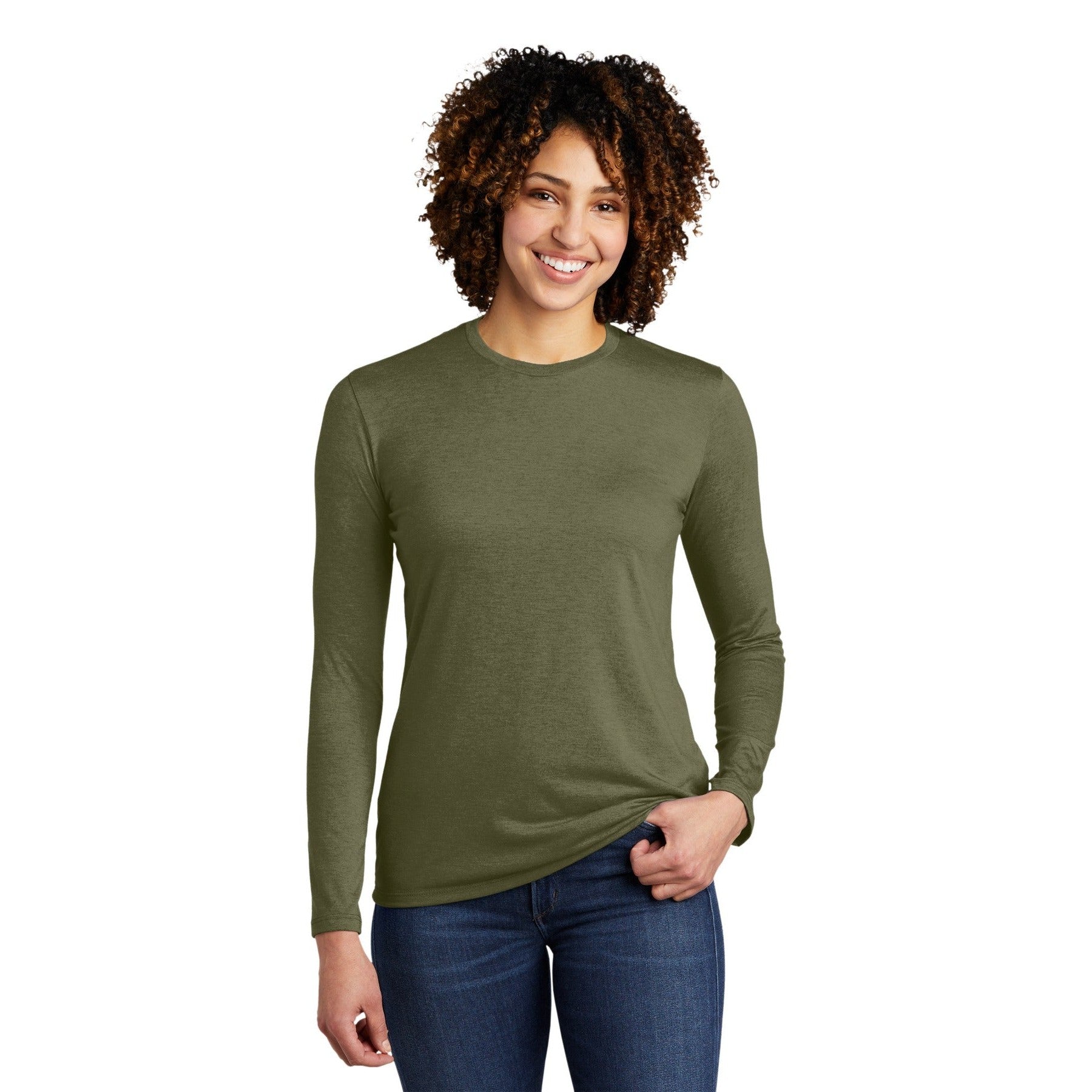 AllMade-Allmade ® Women's Tri-Blend Long Sleeve Tee AL6008-MedTech-5