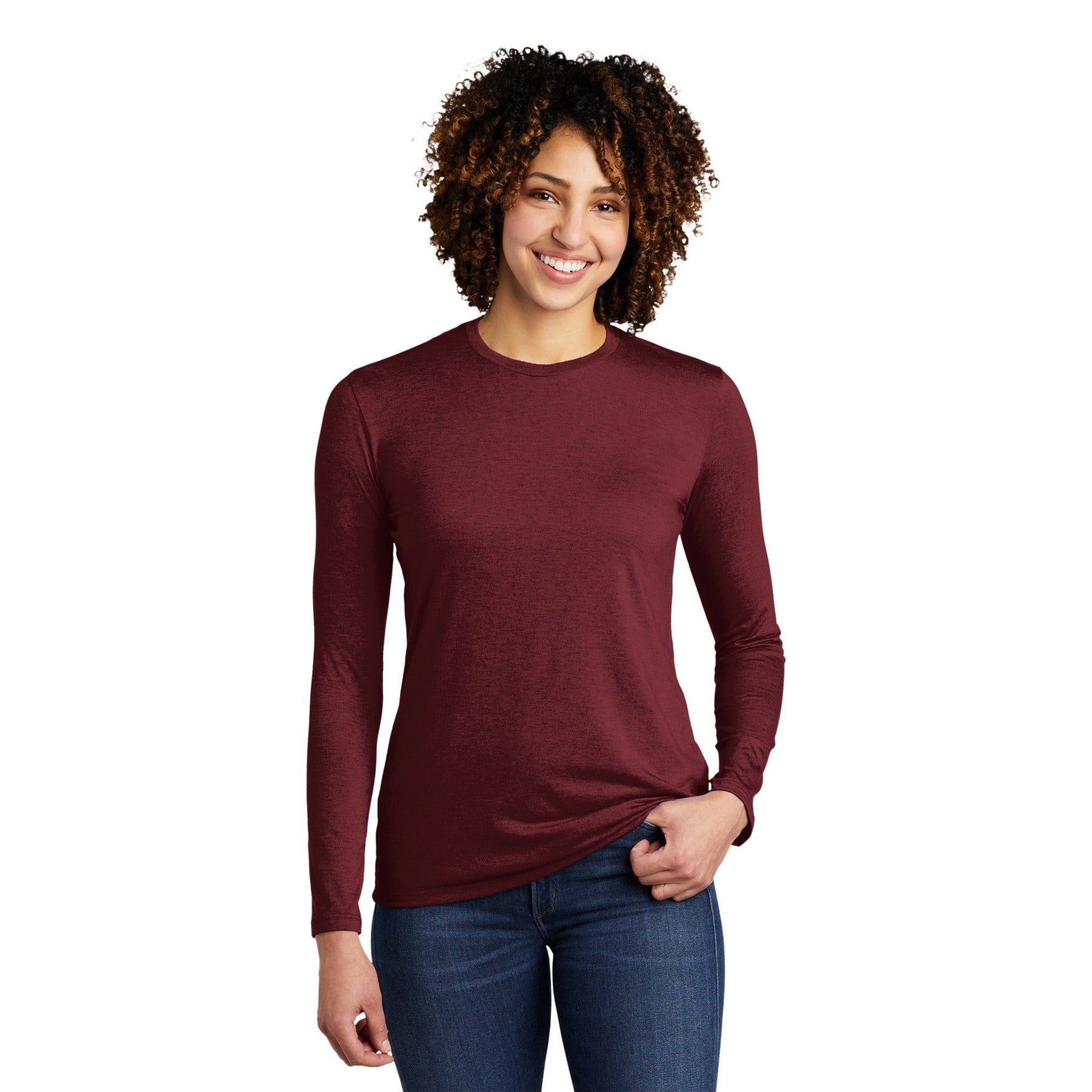 AllMade-Allmade ® Women's Tri-Blend Long Sleeve Tee AL6008-MedTech-9