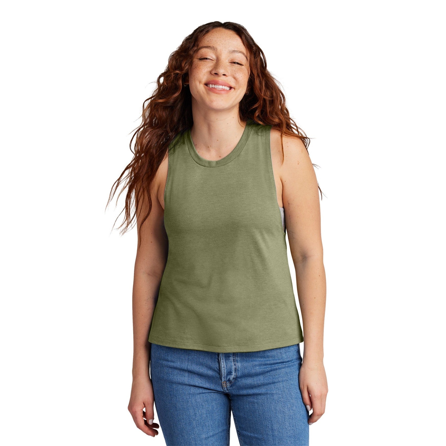 AllMade-Allmade® Women's Tri-Blend Muscle Tank AL2020-MedTech-4