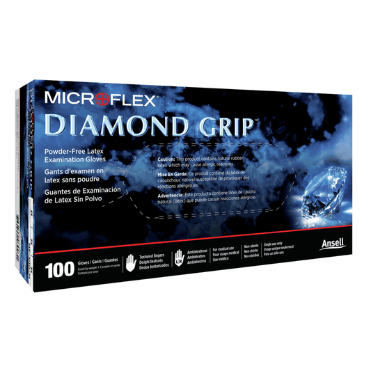 Ansell, Ltd.-Ansell MICROFLEX® Diamond Grip® MF-300 Disposable Latex Gloves, BX/100-MedTech-1