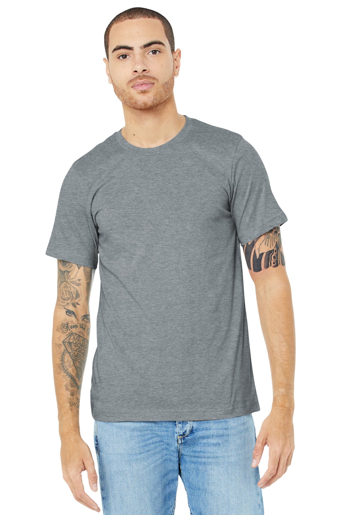 Bella + Canvas- BELLA+CANVAS ® Unisex Heather CVC Short Sleeve Tee. BC3001CVC 1/2-Medtech- 1