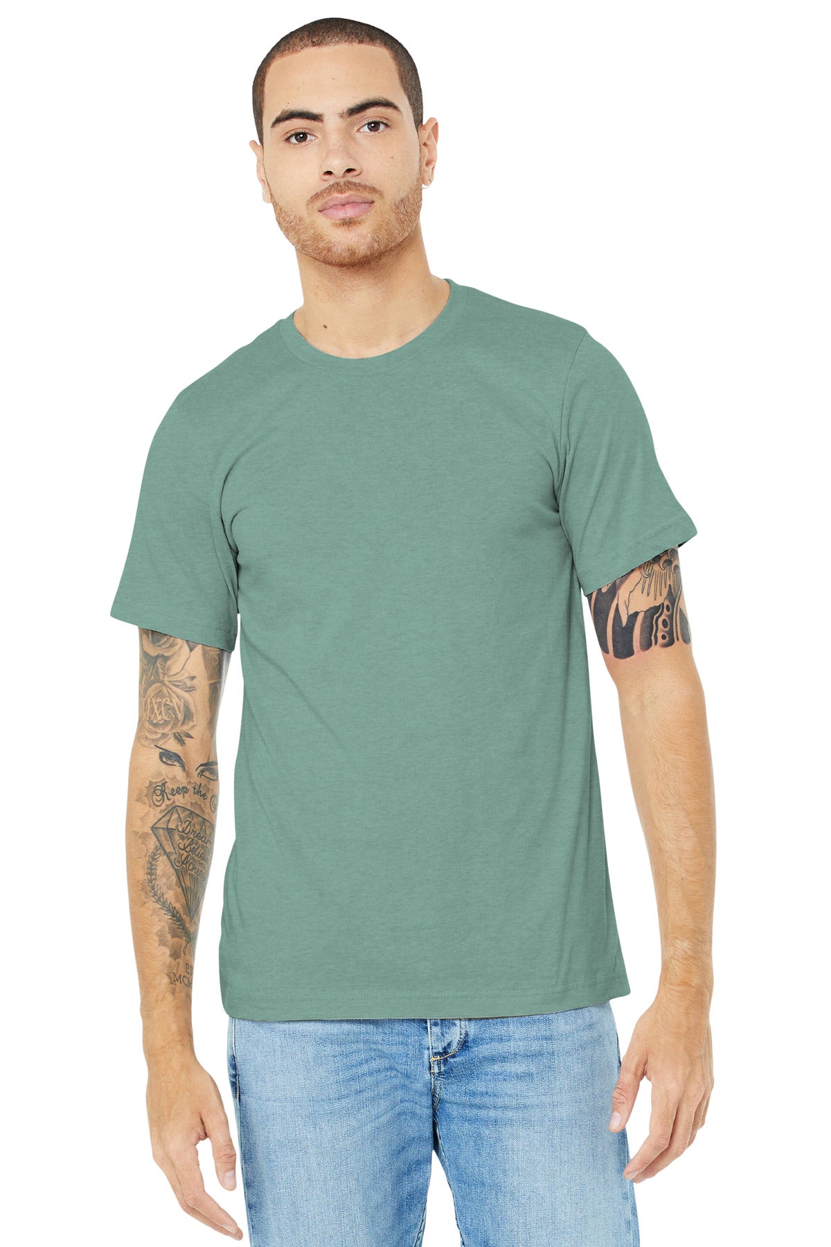 Bella + Canvas- BELLA+CANVAS ® Unisex Heather CVC Short Sleeve Tee. BC3001CVC 1/2-Medtech- 18