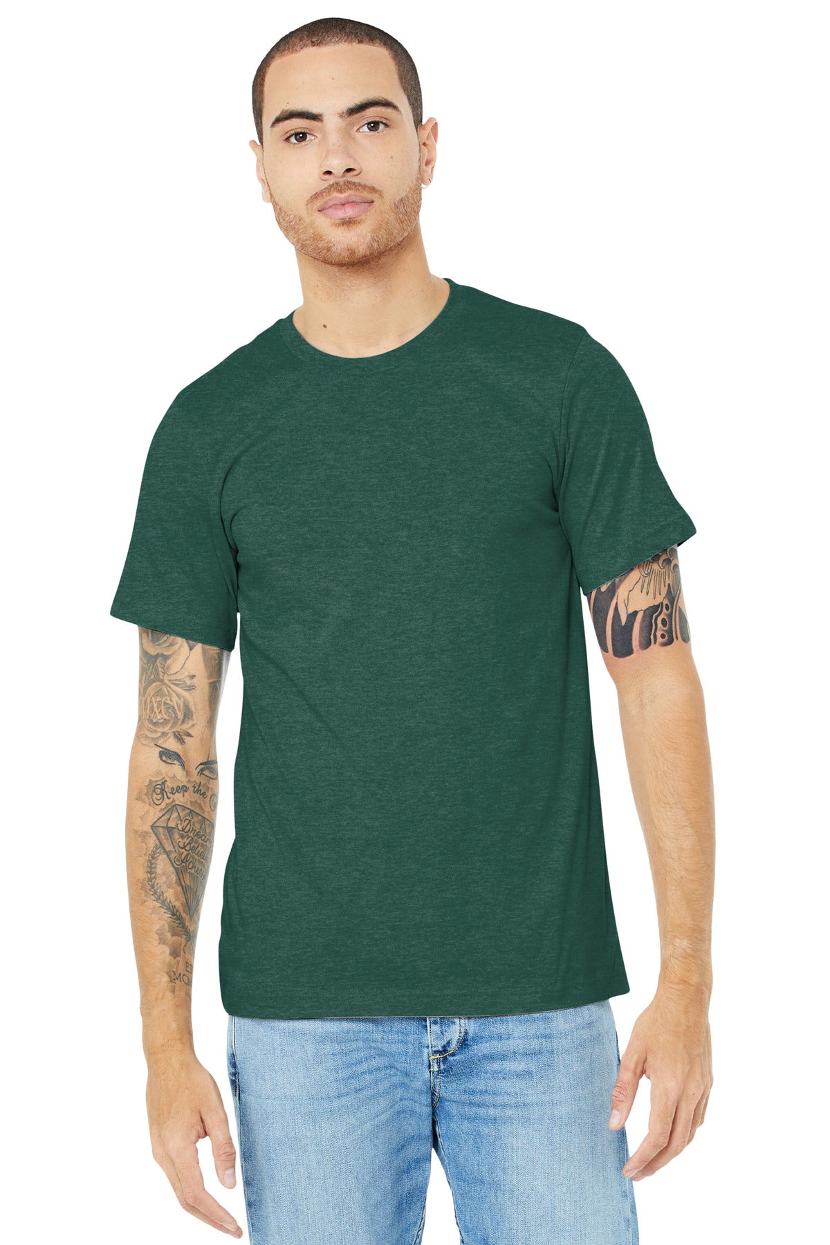 Bella + Canvas- BELLA+CANVAS ® Unisex Heather CVC Short Sleeve Tee. BC3001CVC 1/2-Medtech- 19