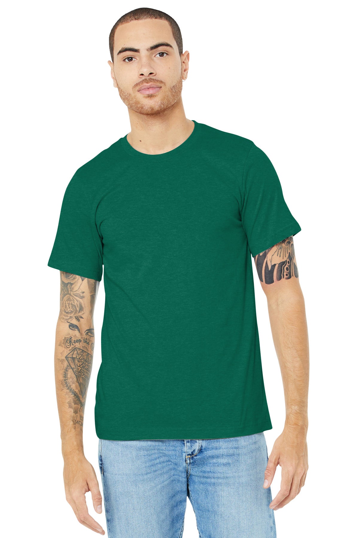 Bella + Canvas- BELLA+CANVAS ® Unisex Heather CVC Short Sleeve Tee. BC3001CVC 1/2-Medtech- 20