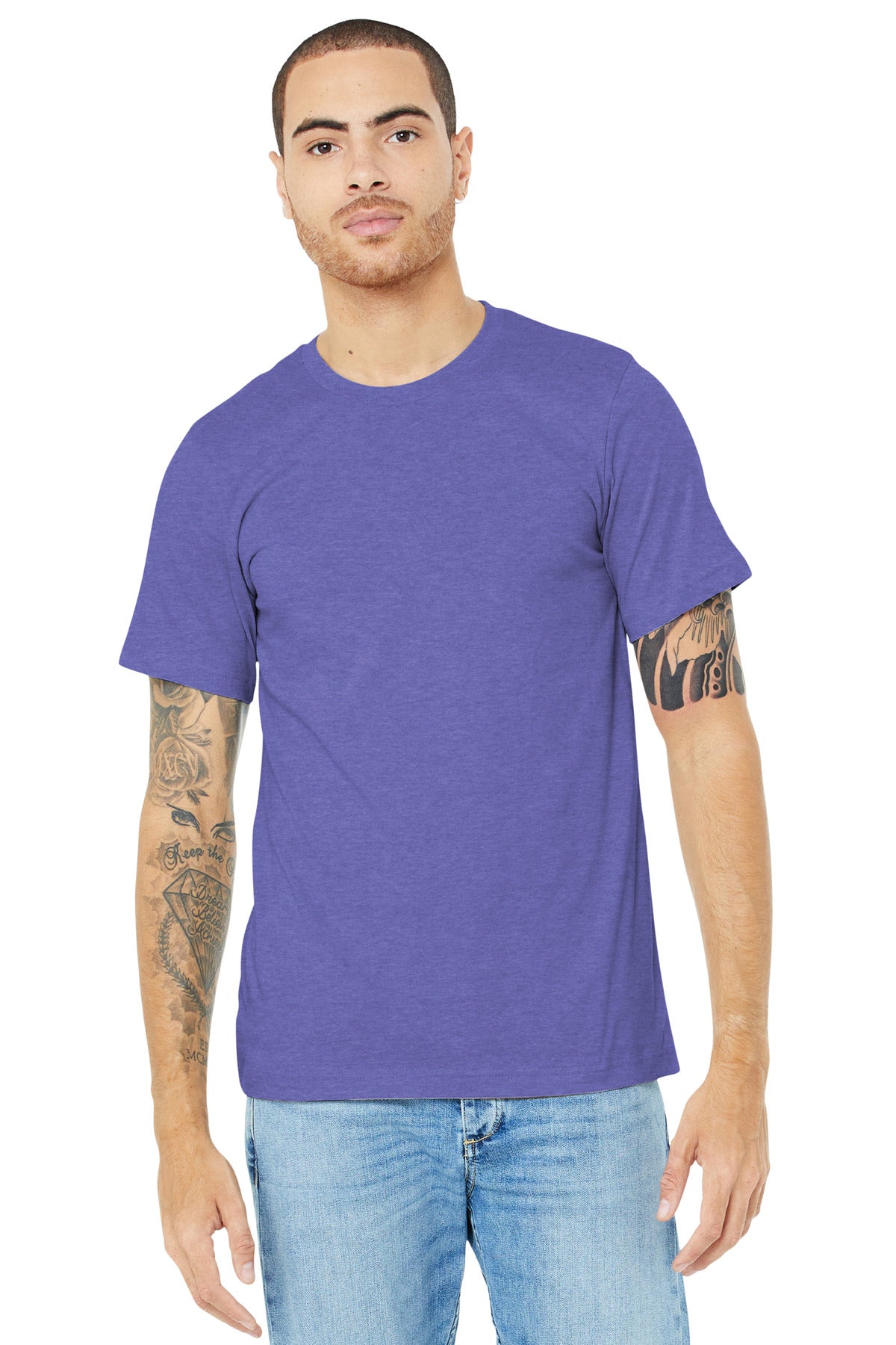 Bella + Canvas- BELLA+CANVAS ® Unisex Heather CVC Short Sleeve Tee. BC3001CVC 1/2-Medtech- 24