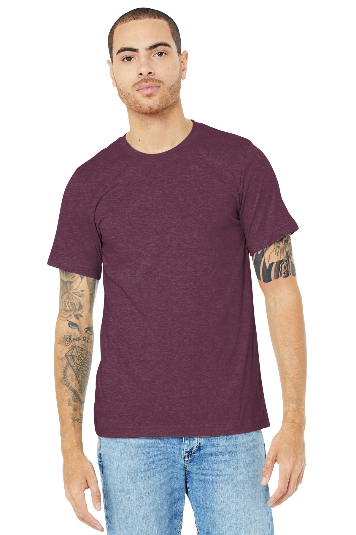 Bella + Canvas- BELLA+CANVAS ® Unisex Heather CVC Short Sleeve Tee. BC3001CVC 1/2-Medtech- 25