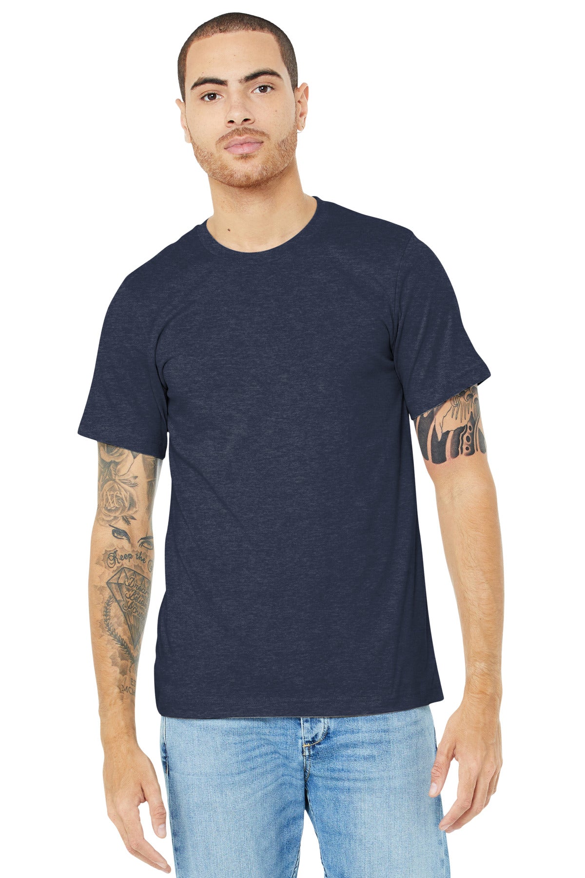 Bella + Canvas- BELLA+CANVAS ® Unisex Heather CVC Short Sleeve Tee. BC3001CVC 1/2-Medtech- 27