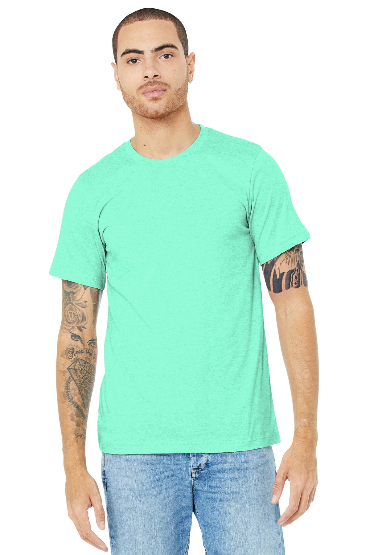 Bella + Canvas- BELLA+CANVAS ® Unisex Heather CVC Short Sleeve Tee. BC3001CVC 1/2-Medtech- 29