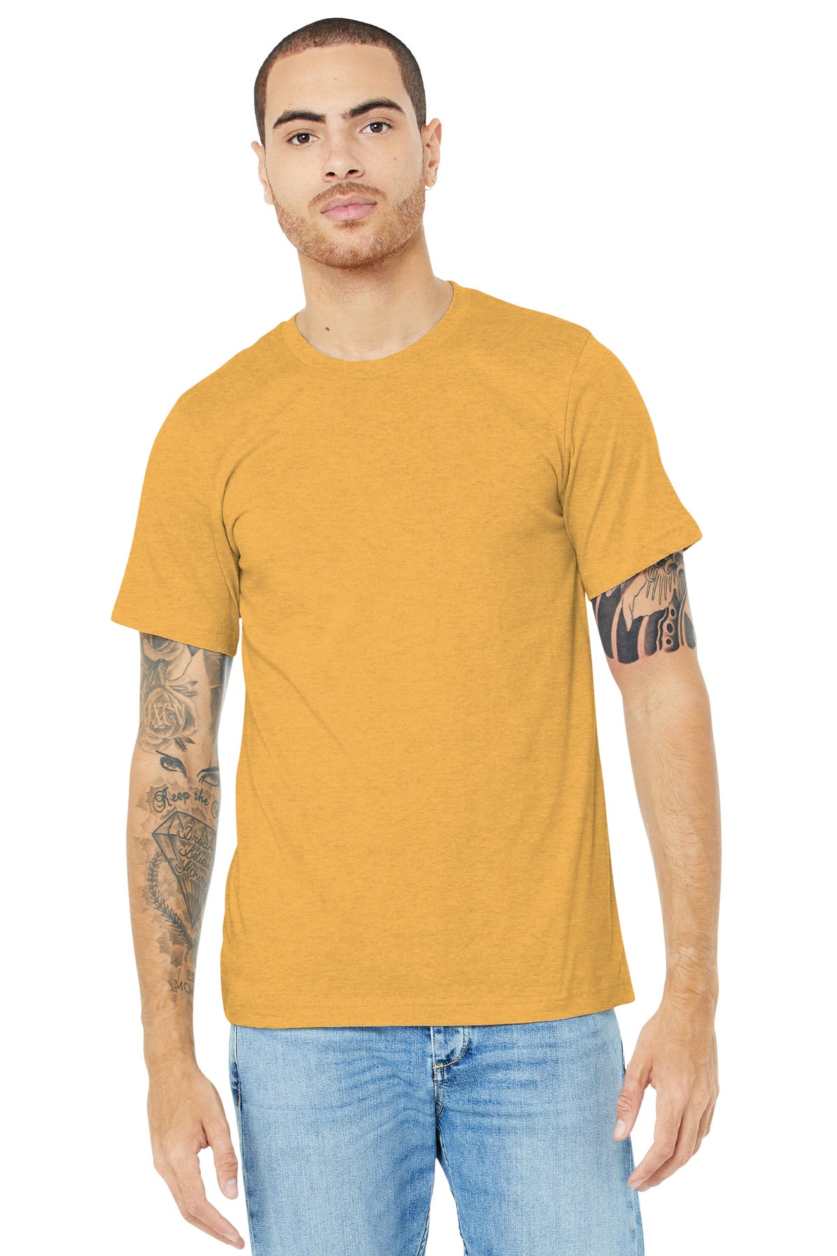 Bella + Canvas- BELLA+CANVAS ® Unisex Heather CVC Short Sleeve Tee. BC3001CVC 1/2-Medtech- 30
