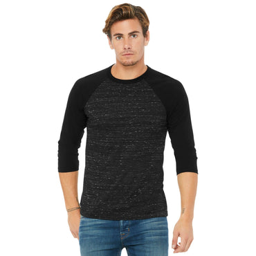 Bella + Canvas-BELLA+CANVAS ® Unisex 3/4-Sleeve Baseball Tee. BC3200-MedTech-2