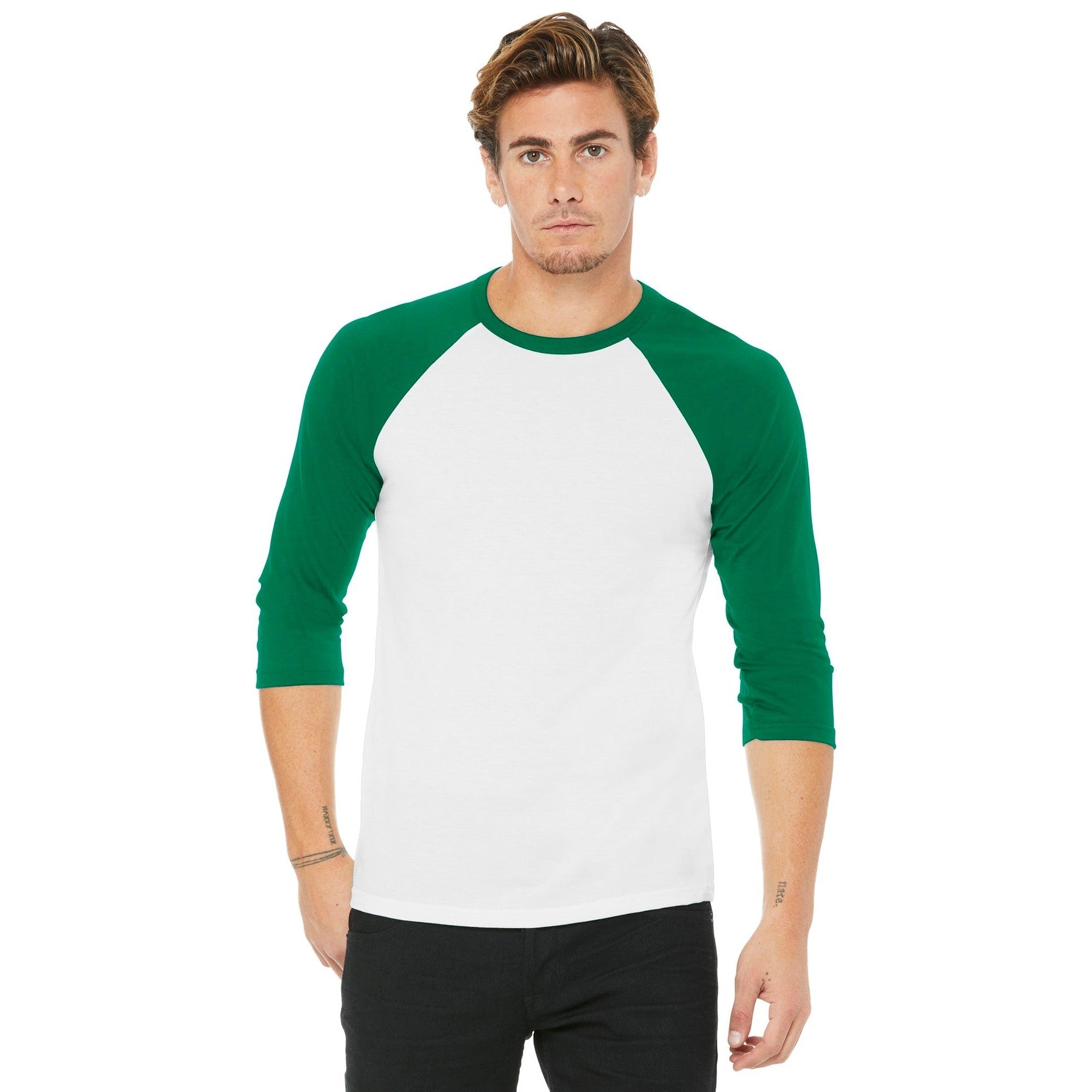 Bella + Canvas-BELLA+CANVAS ® Unisex 3/4-Sleeve Baseball Tee. BC3200-MedTech-19