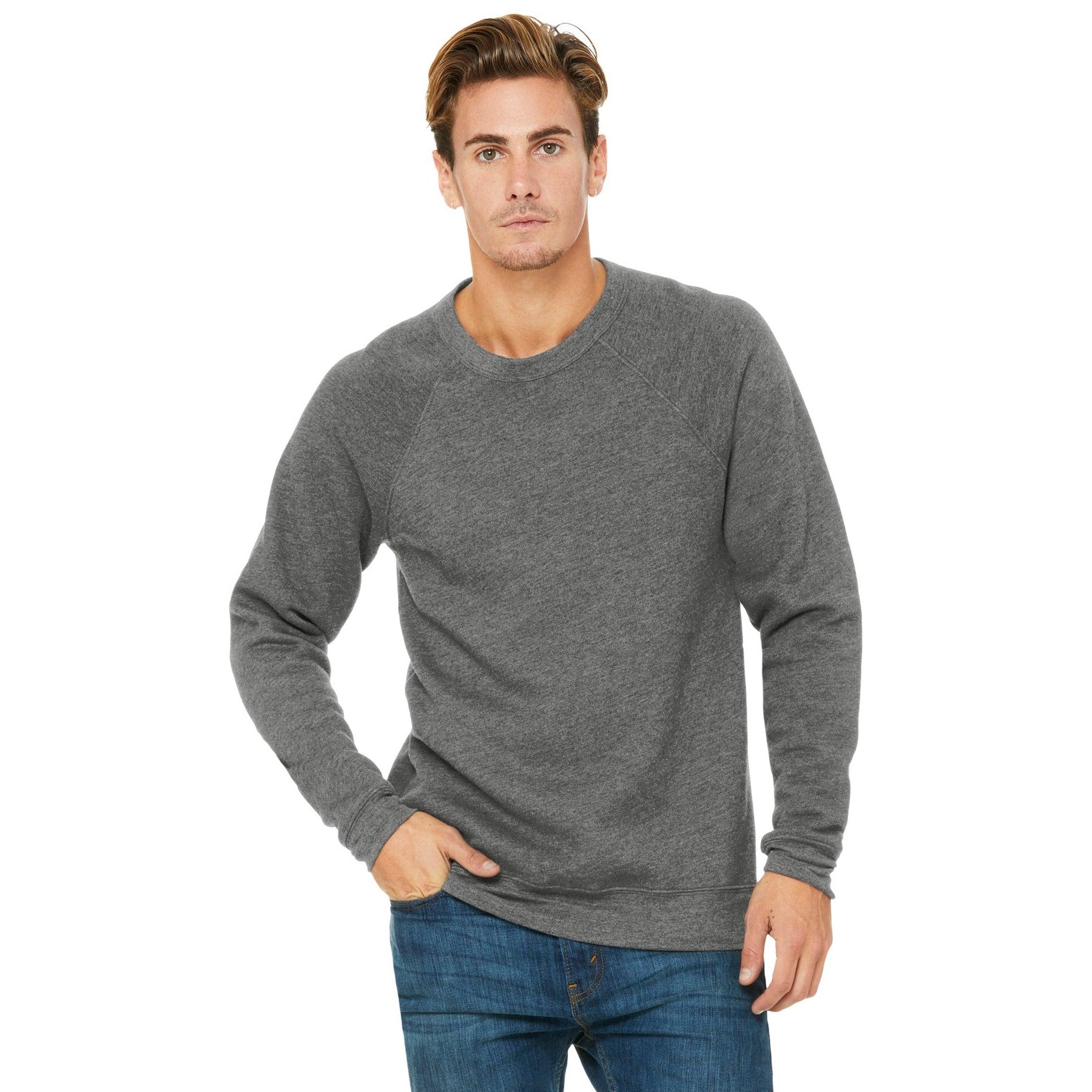 Bella + Canvas-BELLA+CANVAS ® Unisex Sponge Fleece Raglan Sweatshirt. BC3901-MedTech-4