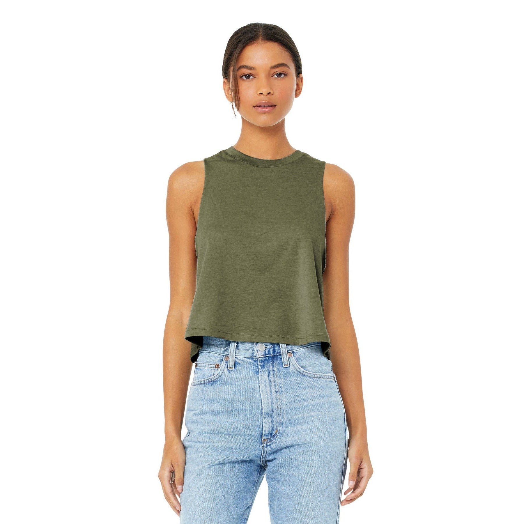 Bella + Canvas-BELLA+CANVAS ® Women's Racerback Cropped Tank. BC6682-MedTech-4