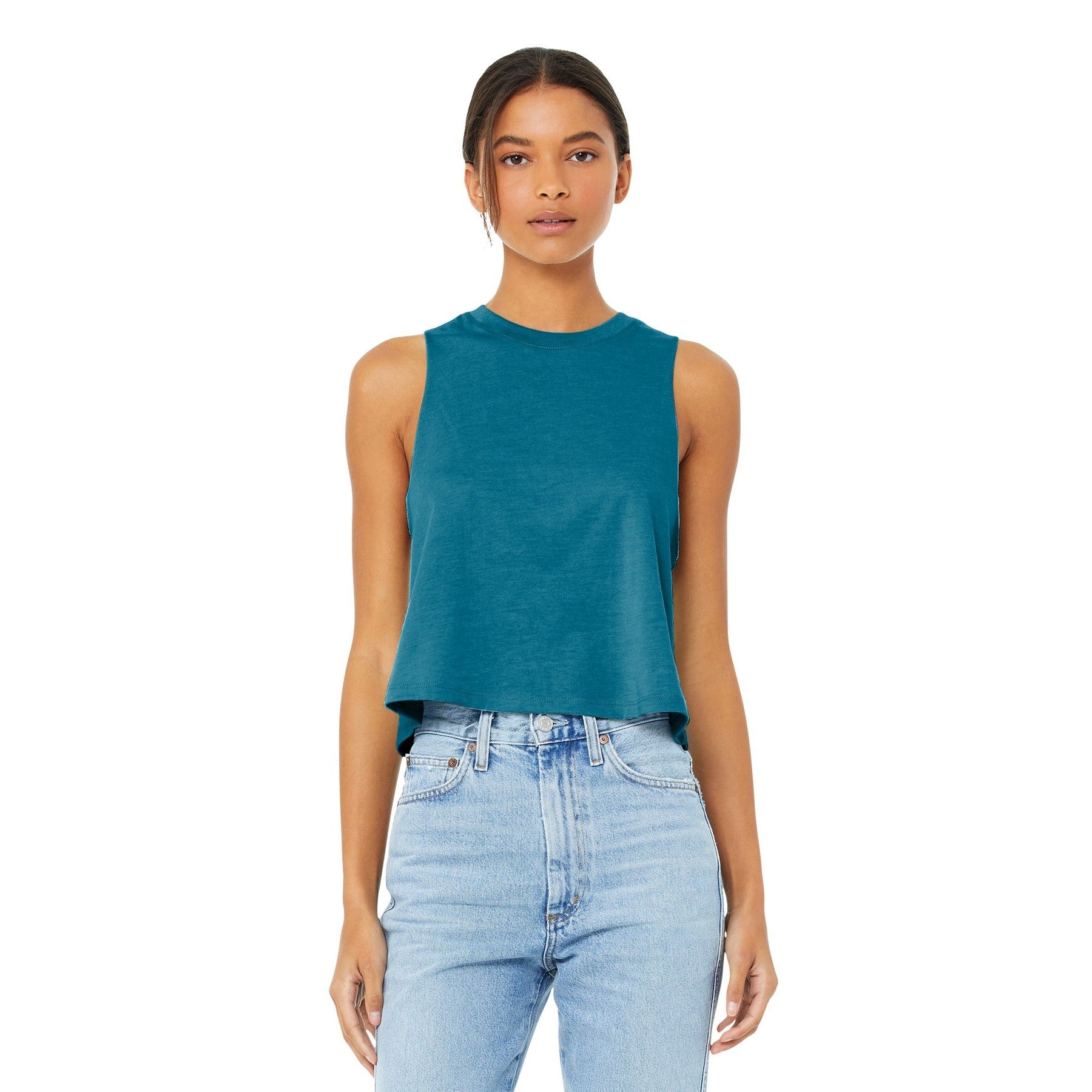 Bella + Canvas-BELLA+CANVAS ® Women's Racerback Cropped Tank. BC6682-MedTech-2