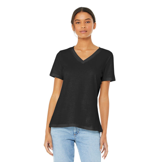 Bella + Canvas-BELLA+CANVAS ® Women's Relaxed Jersey Short Sleeve V-Neck Tee. BC6405-MedTech-1