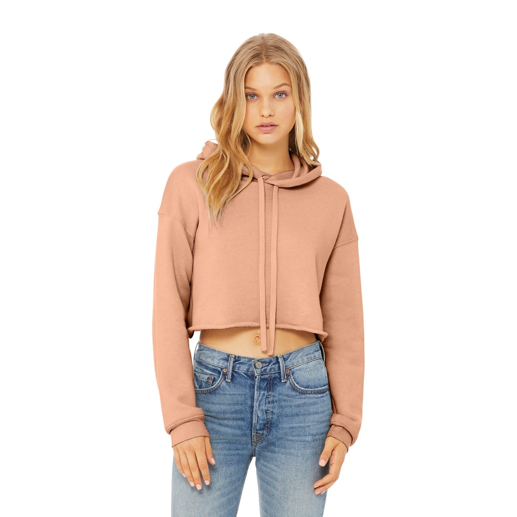 Bella + Canvas-BELLA+CANVAS ® Women's Sponge Fleece Cropped Fleece Hoodie. BC7502-MedTech-5