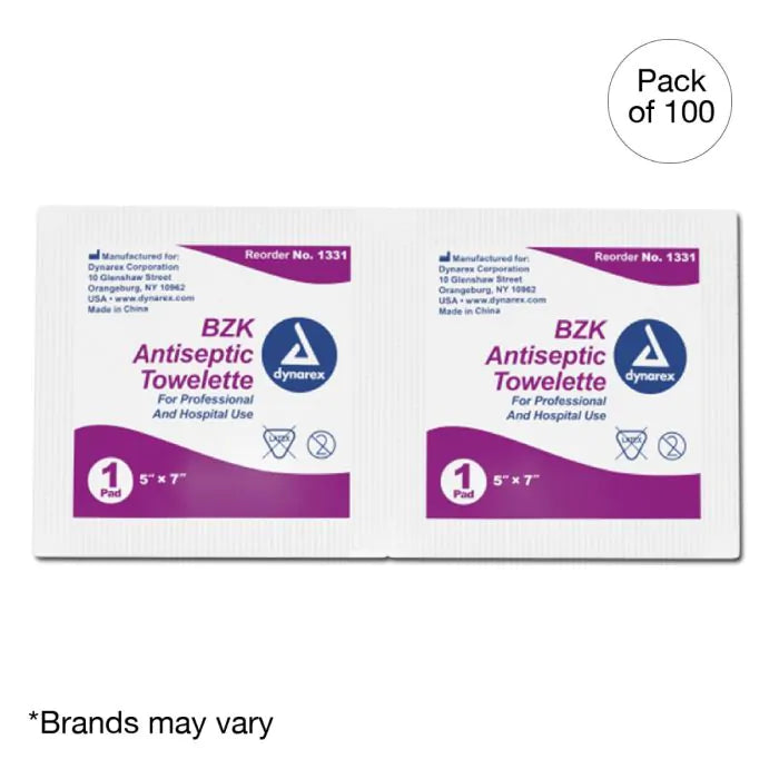 Kemp USA-BZK Antiseptic Towelettes Case of 1000-MedTech-1
