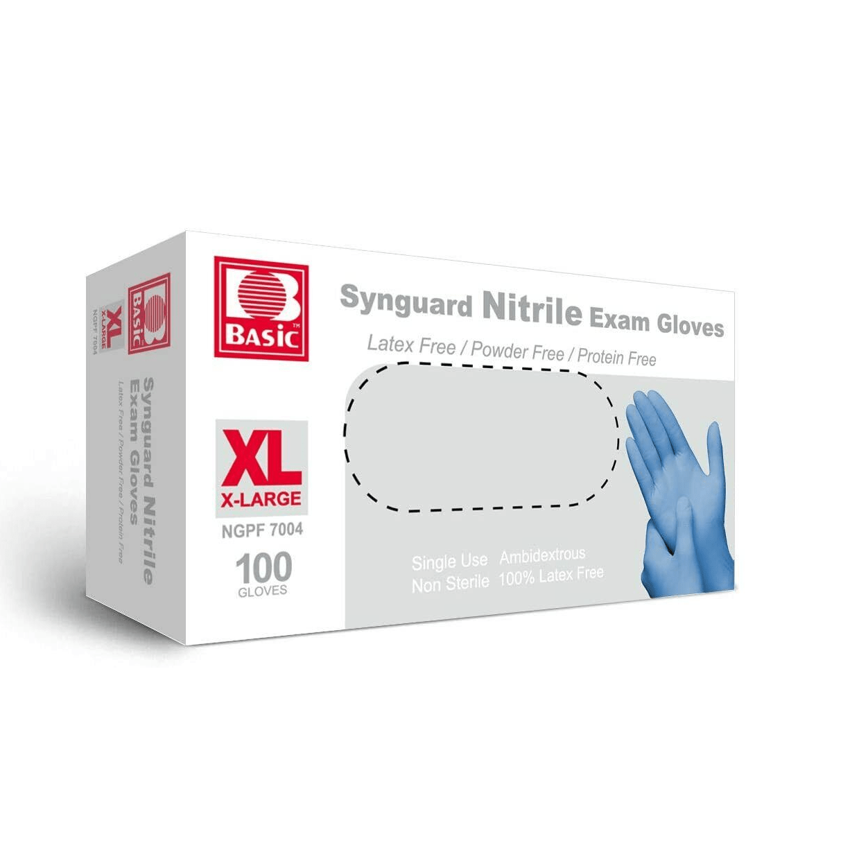 Basic Medical-Basic Medical Nitrile Powder-Free Exam Gloves BX/100-MedTech-4