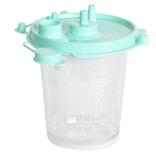 Bemis Health Care-Bemis® Hi-Flow™ Suction Canister with Aerostat Filter, 1200cc, Green-MedTech-1