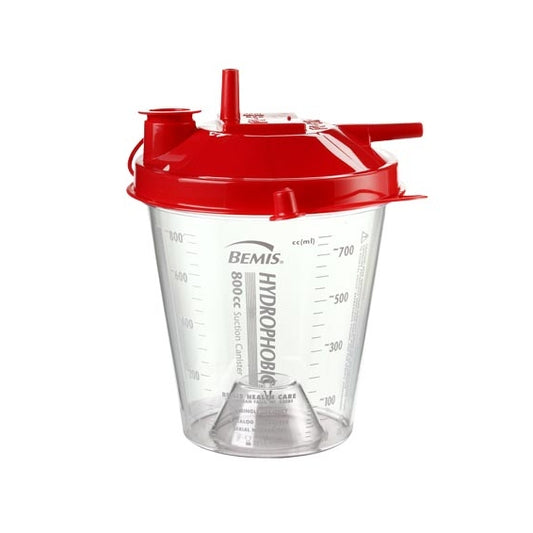 Bemis Health Care-Bemis® Hydrophobic Rigid Suction Canister, 800cc, Red-MedTech-1