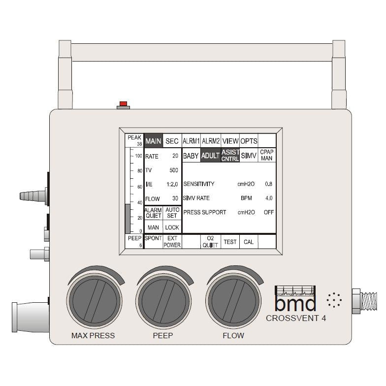 Bio-Med Devices-Bio-Med Devices BMD Crossvent 4 Ventilator, Recertified-MedTech-2