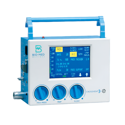 Bio-Med Devices-Bio-Med Devices Crossvent 3+ Ventilator NO AIR ENTRAINMENT , Recertified-MedTech-1