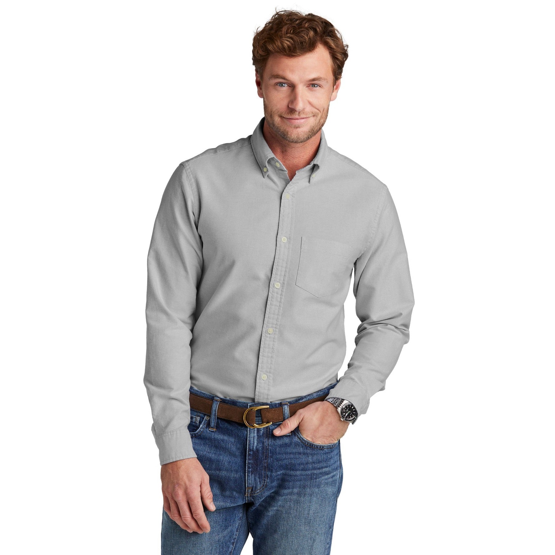 Brooks Brothers-Brooks Brothers® Casual Oxford Cloth Shirt BB18004-MedTech-5