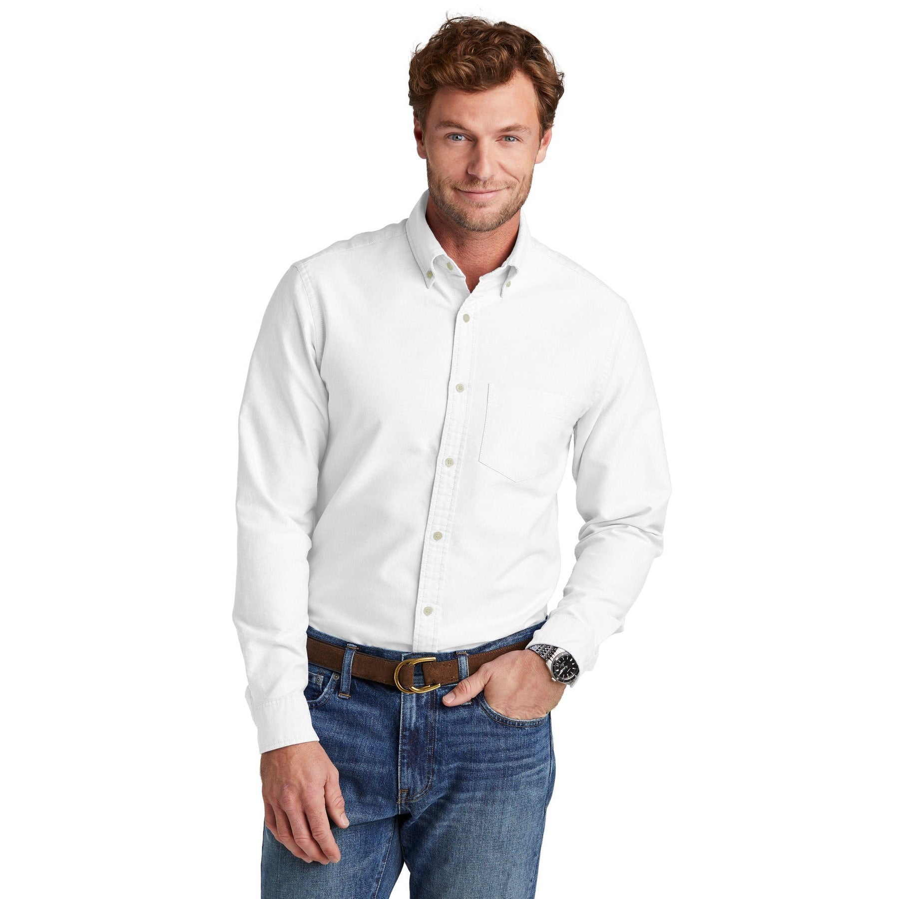 Brooks Brothers-Brooks Brothers® Casual Oxford Cloth Shirt BB18004-MedTech-4