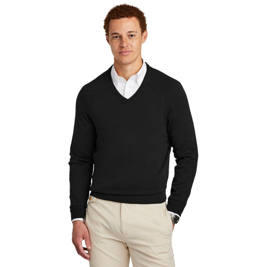 Brooks Brothers-Brooks Brothers® Cotton Stretch V-Neck Sweater BB18400-MedTech-1
