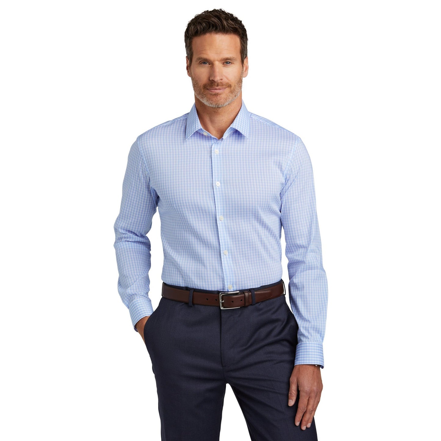 Brooks Brothers-Brooks Brothers® Tech Stretch Patterned Shirt BB18006-MedTech-6